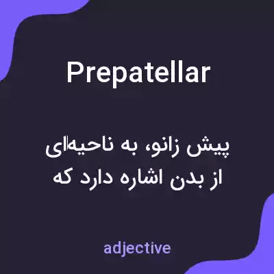 معنی prepatellar به فارسی معنی prepatellar به فارسی