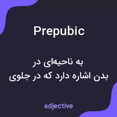 معنی prepubic به فارسی معنی prepubic به فارسی