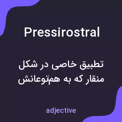 معنی pressirostral به فارسی معنی pressirostral به فارسی