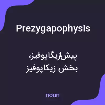 معنی prezygapophysis به فارسی معنی prezygapophysis به فارسی