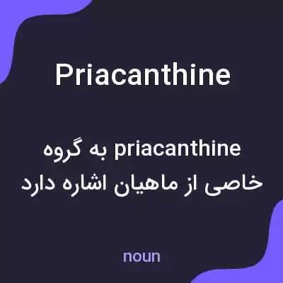 معنی priacanthine به فارسی معنی priacanthine به فارسی
