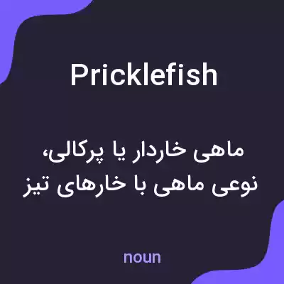 معنی pricklefish به فارسی معنی pricklefish به فارسی