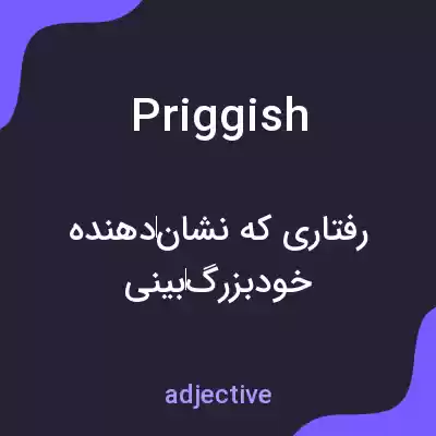 معنی priggish به فارسی معنی priggish به فارسی