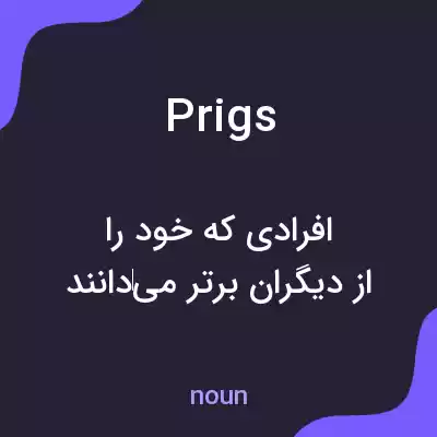 معنی prigs به فارسی معنی prigs به فارسی