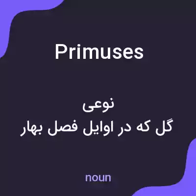 معنی primuses به فارسی معنی primuses به فارسی