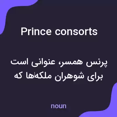 معنی prince consorts به فارسی معنی prince consorts به فارسی