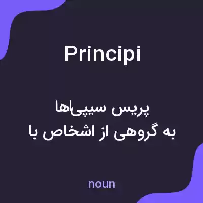 معنی principi به فارسی معنی principi به فارسی