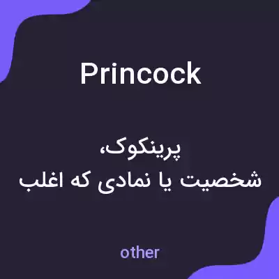 معنی princock به فارسی معنی princock به فارسی
