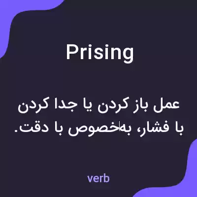 معنی prising به فارسی معنی prising به فارسی