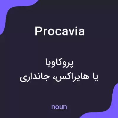 معنی procavia به فارسی معنی procavia به فارسی