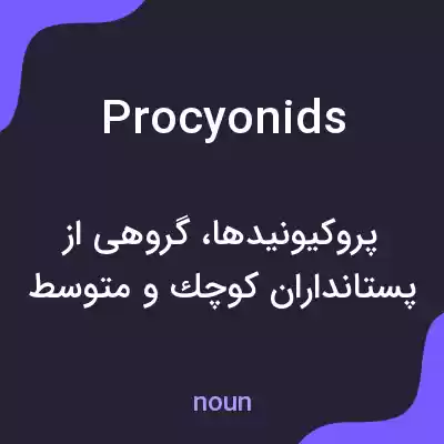معنی procyonids به فارسی معنی procyonids به فارسی