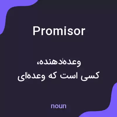 معنی promisor به فارسی
