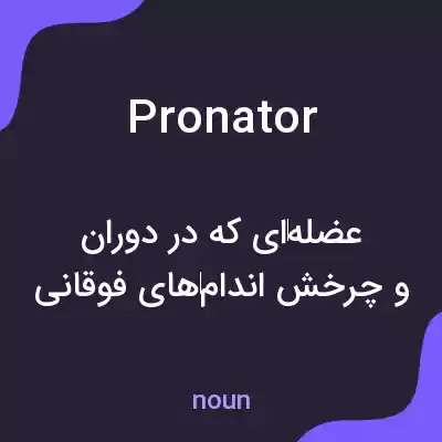 معنی pronator به فارسی معنی pronator به فارسی