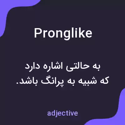 معنی pronglike به فارسی معنی pronglike به فارسی