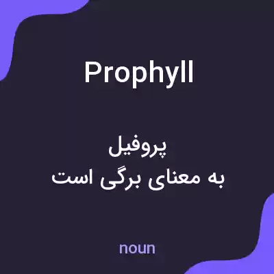 معنی prophyll به فارسی معنی prophyll به فارسی