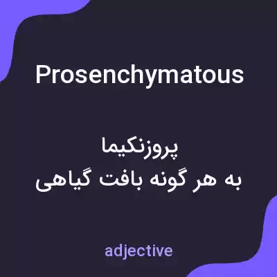 معنی prosenchymatous به فارسی معنی prosenchymatous به فارسی