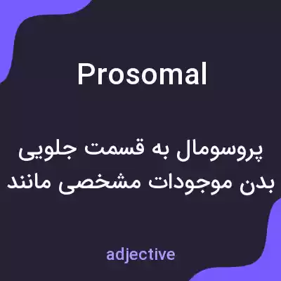 معنی prosomal به فارسی