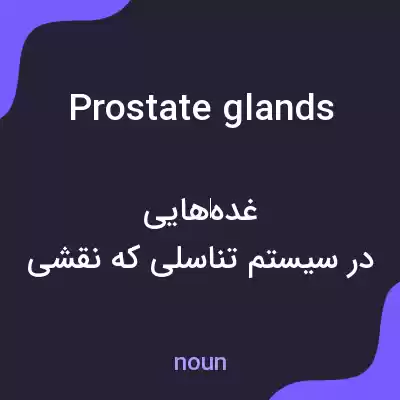 معنی prostate glands به فارسی معنی prostate glands به فارسی