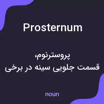 معنی prosternum به فارسی معنی prosternum به فارسی