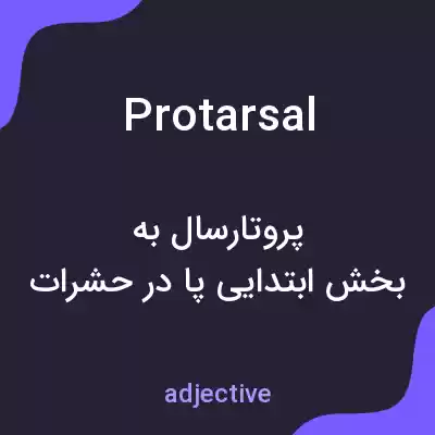 معنی protarsal به فارسی معنی protarsal به فارسی