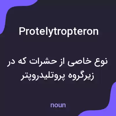 معنی protelytropteron به فارسی معنی protelytropteron به فارسی