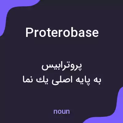 معنی proterobase به فارسی معنی proterobase به فارسی