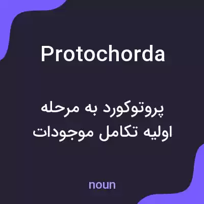 معنی protochorda به فارسی