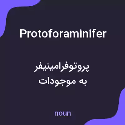 معنی protoforaminifer به فارسی معنی protoforaminifer به فارسی