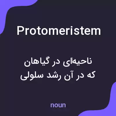 معنی protomeristem به فارسی معنی protomeristem به فارسی