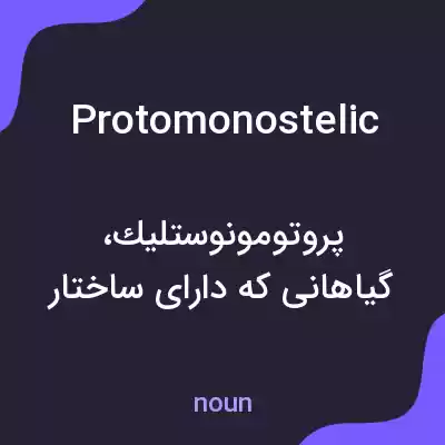 معنی protomonostelic به فارسی معنی protomonostelic به فارسی