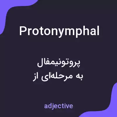 معنی protonymphal به فارسی معنی protonymphal به فارسی