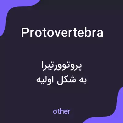 معنی protovertebra به فارسی معنی protovertebra به فارسی