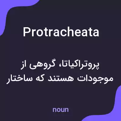 معنی protracheata به فارسی معنی protracheata به فارسی