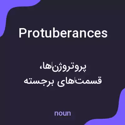 معنی protuberances به فارسی معنی protuberances به فارسی