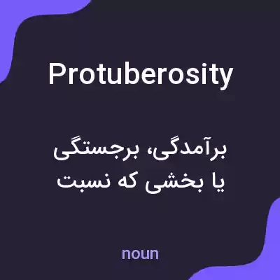 معنی protuberosity به فارسی معنی protuberosity به فارسی