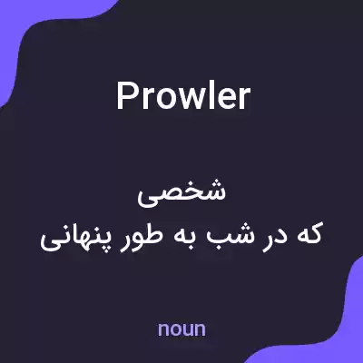 معنی prowler به فارسی معنی prowler به فارسی
