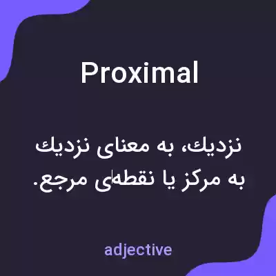 معنی proximal به فارسی معنی proximal به فارسی