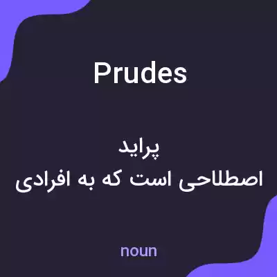 معنی prudes به فارسی