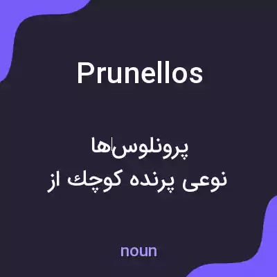 معنی prunellos به فارسی معنی prunellos به فارسی