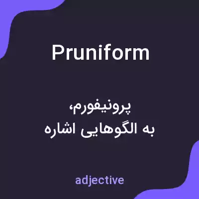 معنی pruniform به فارسی معنی pruniform به فارسی