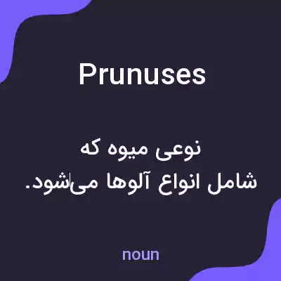 معنی prunuses به فارسی معنی prunuses به فارسی