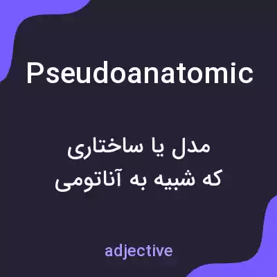 معنی pseudoanatomic به فارسی معنی pseudoanatomic به فارسی