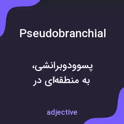 معنی pseudobranchial به فارسی معنی pseudobranchial به فارسی