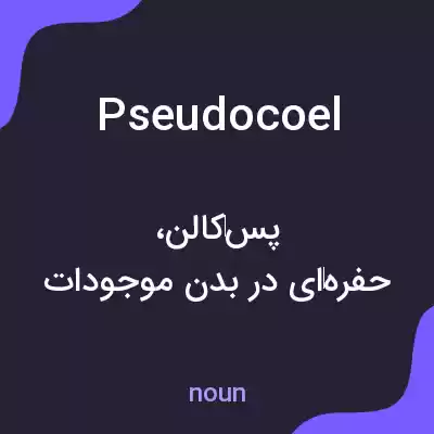 معنی pseudocoel به فارسی معنی pseudocoel به فارسی