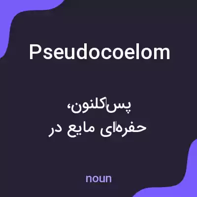 معنی pseudocoelom به فارسی معنی pseudocoelom به فارسی