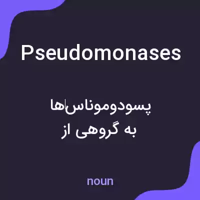 معنی pseudomonases به فارسی معنی pseudomonases به فارسی