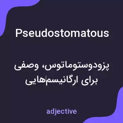 معنی pseudostomatous به فارسی معنی pseudostomatous به فارسی