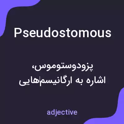 معنی pseudostomous به فارسی معنی pseudostomous به فارسی