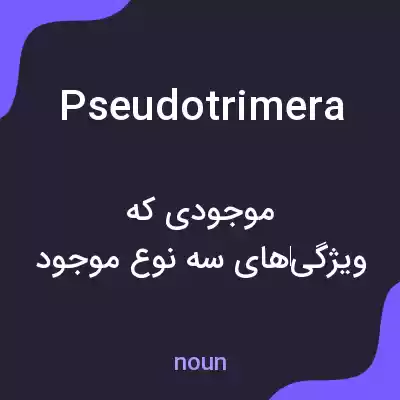 معنی pseudotrimera به فارسی معنی pseudotrimera به فارسی