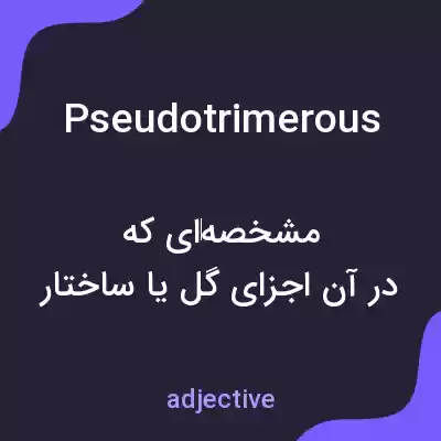 معنی pseudotrimerous به فارسی معنی pseudotrimerous به فارسی